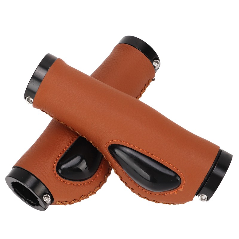 Artificial Leather Bicycle Grips Liquid Silicone Palm Pad Shock Absorption