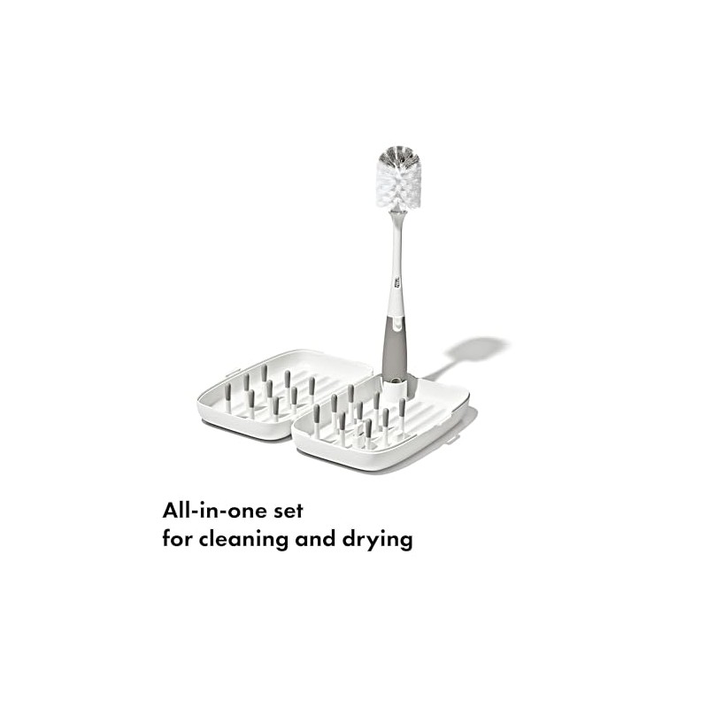 OXO Tot 62146300 Juego Secado para Biberón Plástico, 27 cm,