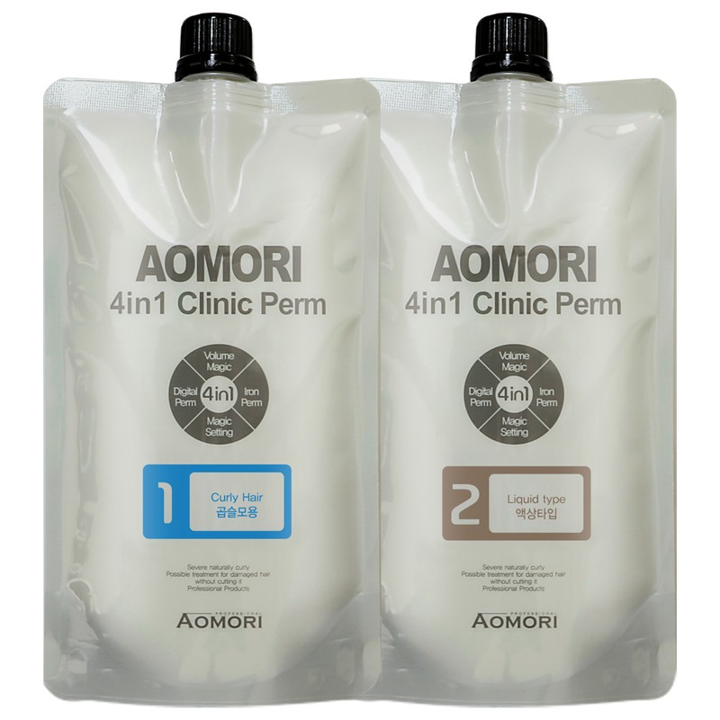 Aomori 4in1 Clinic Perm 400ml+400ml Select purchase by hair type