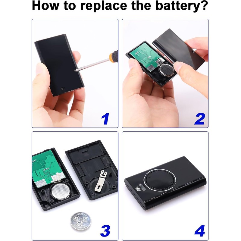 Effdrdfs Garage Door Opener, Handheld Transmitter, 868 MHz, Garage Door