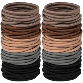 Triko Paquete de 120 Ligas para Cabello, Donas Elásticas para Mujeres y Hombres, Ligas para Cola de Caballo sin Maltratar el Cabello, Bandas para el Cabello, Ligas para Cabello Niña