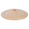 B&P Lamp® 6 Inch Diameter Wooden Vase Cap, Unfinished