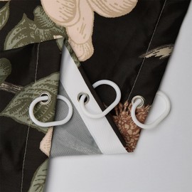 Renaiss 72 x 84 Inch Farmhous Floral Birds Shower Curtain for Bathroom Vintage Floral Branch Flower Bathroom Art Decor Shower Curtain Spring Cherry Blossom Bath Shower Curtains Set Waterproof 12 Hooks