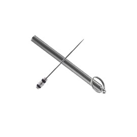NIKILOONG Cigar Pucnher Draw Enhancer Stainless Steel Nubber Cigar Tool Accessories (Silvery)