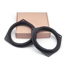 REAMTOP 6.5" Aftermarket Plastic Black Speaker Adapter. Fitted for Toyo ta Avalon, Corolla, Highlander, Prius, RAV, Solara, Tacoma, Venza, Yaris, Crown, Reiz, BYD F3