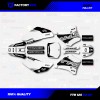 Factory EFX White & Gray Shift Racing Graphics Kit fits