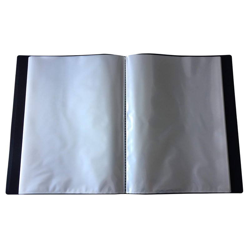 Janrax A4 Flexible Cover Display Book - Presentation Folder (Black,