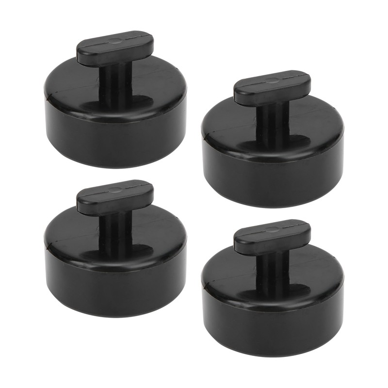 4pcs Jack Lift Pad Lifting Pucks Rubber Black Auto Accessory