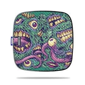 MightySkins Carbon Fiber Skin for Roku Ultra - Eyes and Teeth | Protective, Durable Textured Carbon Fiber Finish | Easy to Apply, Remove, and Change Styles | Made in The USA