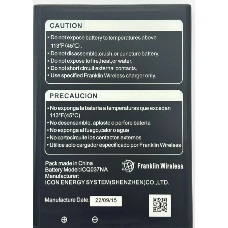 Franklin OEM New Battery for Franklin A50 RG2100 RG2102 JEXtream