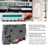 5pcs 18mm Label Maker Tape for Tze 241 Tz241 3/4in