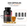 Omega 3 Fish Oil de 220 Cápsulas de 1000 mg.