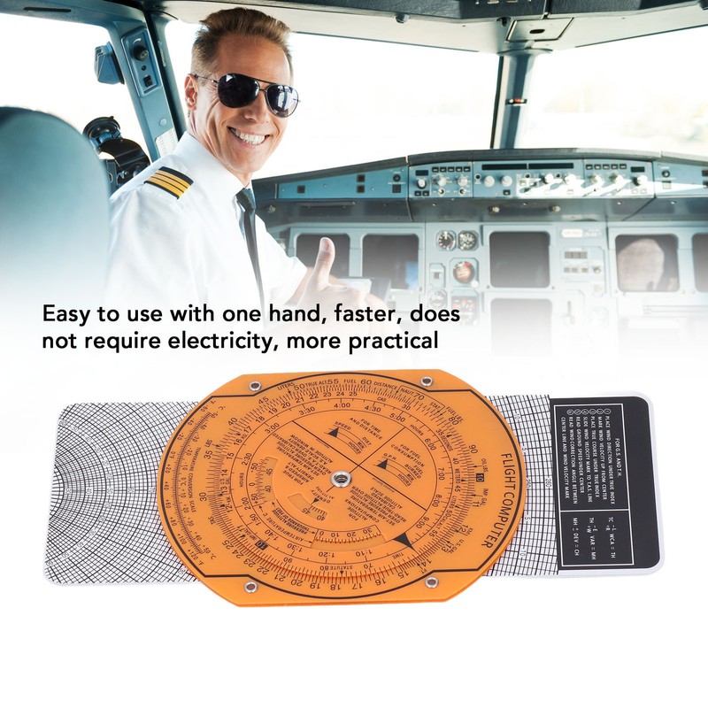 Flight Computer Aviation Pilot Flight Calculator Plastic Military Navigation Training