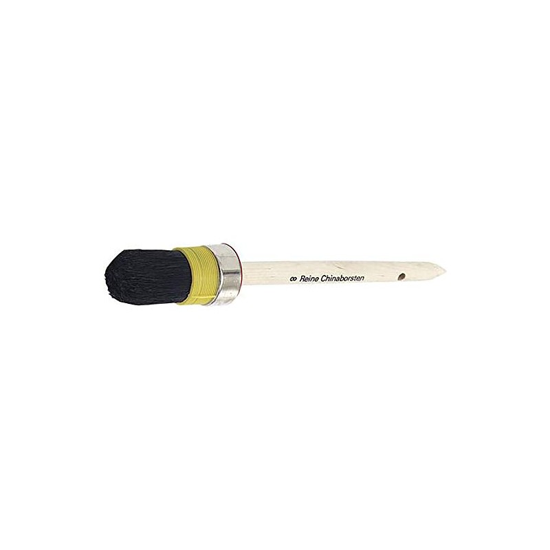 Nölle 53008 Craftsman's Round Brush, Beige/Black, Size 8
