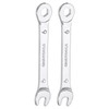 HARFINGTON 2Pcs Thin Combination Wrench Metric 6mm 6-Point Ended Box