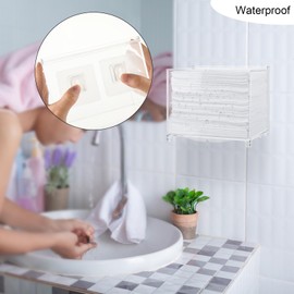 Beautyflier Acrylic Box for Clean Skin Club Clean Towel XL, Face Towelettes Bathroom Counter Organizer Holder, Clear Case 2 in 1 Bin for Cleansing Facial Dry Wipes (Box Only)