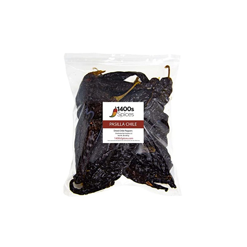 2lb Pasilla Chiles Dried Bulk, Chile Negro Food Service by