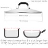 Glass Lid for Pots and Pans, 12-1/2 Inch (11-3/4 Inch