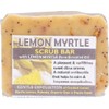Harmony Soapworks Lemon Myrtle Soap Scrub Bar, 140 Grams