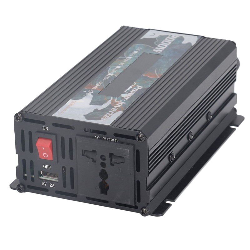 2000W Solar Car Inverter with Fan LCD Screen DC to