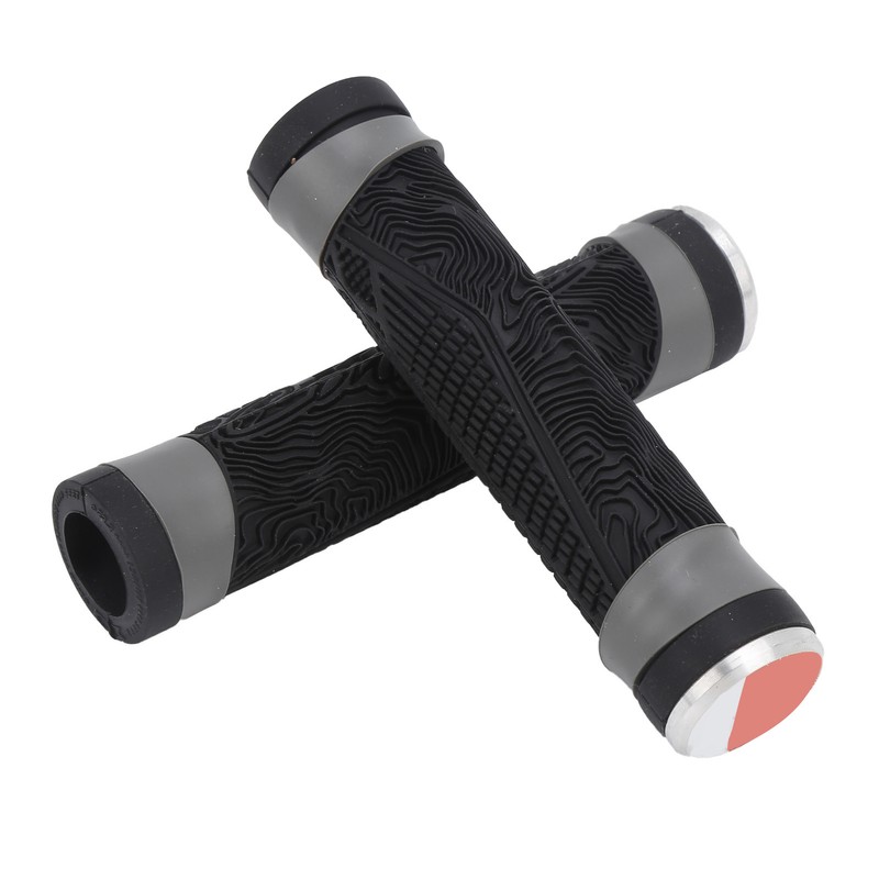 Antislip Silicone MTB Bicycle Handlebar Grips with Plugs Shockproof Cycling