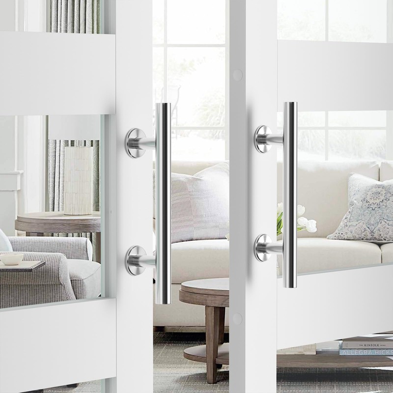 SMARTSTANDARD 12" Barn Door Handles,Sliding Barn Door Pull Handle Stainless
