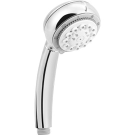 Cornat Brause-Set "Carballo" - Handbrause 75 mm - 8 Strahlarten: Normal-, ECO-, Soft und Massagestrahl- Anti-Kalk und Wasserspareinsatz- 150 cm Brauseschlauch / Set für Dusche und Badewanne / SA330695