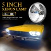 SJMYXCLW 4Pcs 5.75" 5-3/4 inch Round Headlights High Low Beam