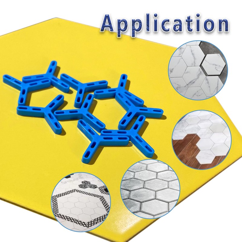 4.7mm (3/16") Hexagonal Tile Spacers 100 Pack Plastic Grout Spacers