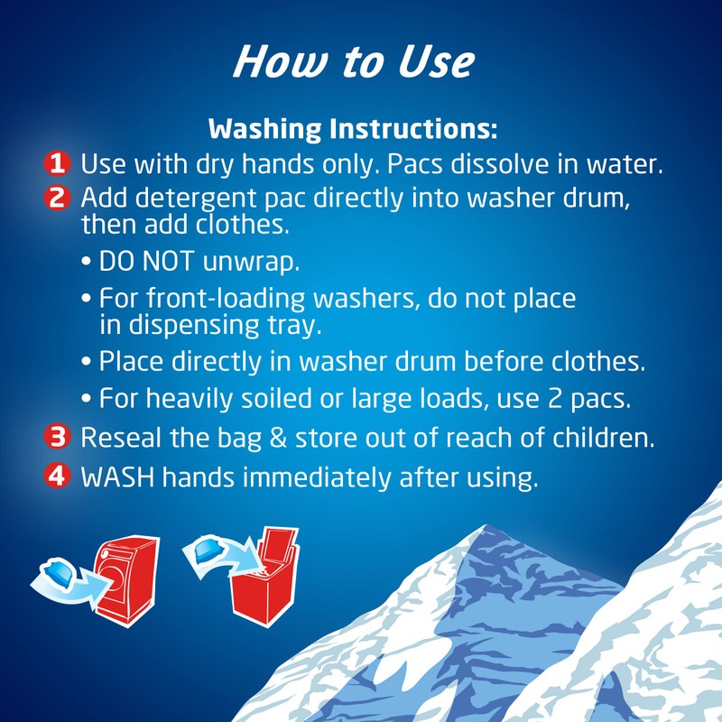 Purex 4-in-1 Laundry Detergent Pacs, Mountain Breeze, 35 Count, Pack