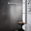 HarJue Shower Head with Extension Arm, High Pressure Square with