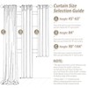 Linen Blend 100% Blackout Curtains 120 Inch Length 2 Panels