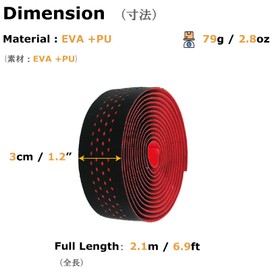 YAPJEB Bicycle Bar Tape Road Bike Handlebar Tape Road Bar Tape Anti-Slip Breathable Shock Absorption with End Caps 2 Rolls Left and Right Set (01 Multi Color)