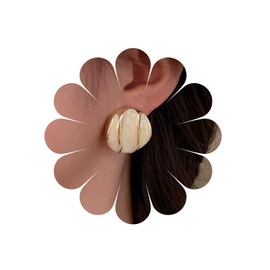 Boho Gold Round Stud Earrings Vintage Textured Gold Stud Earrings Gold Geometric Stud Earrings Gold Enamel Round Stud Earrings Jewellery for Women and Girls, Zinc, Cubic Zirconia