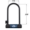 Squire Locks Nevis 230/10C D-Lock Cycle Lock & Cable Set