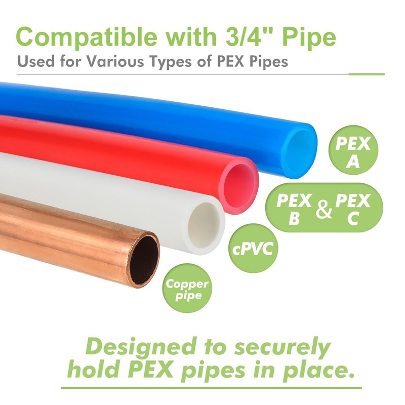 Orianse 50 Pack 3/4 Inch Pex J-Hook with Nails High