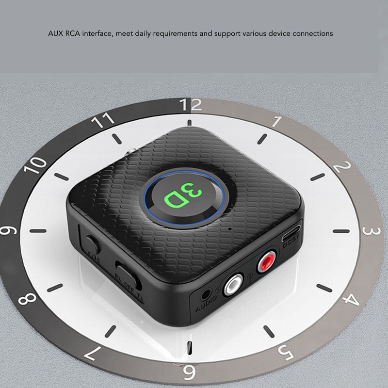 2 in 1 Bluetooth5.1 Receiver Transmitter 3.5mm Stable Connection Wireless