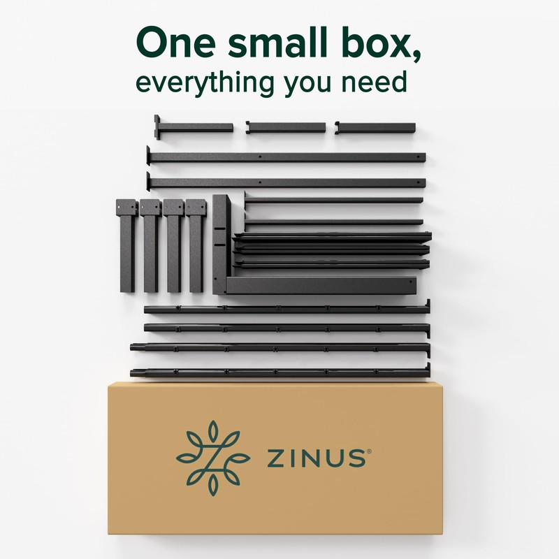 ZINUS 14 Inch Elias Metal Platform Bed Frame, Steel Support,