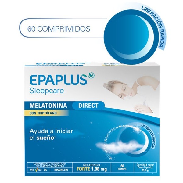 Epaplus Sleepcare Melatonin Direct with Tryptophan 60 Tablets