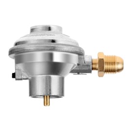 TEENGSE Propane Regulator Valve used for 1lb Disposal Bottles, with 1"-20UNEF Female Throwaway Cylinder Thread Inlet & 3/8" Male Flare (5/8"-18UNF) Fitting Outlet, Low Pressure Regulator Unadjustable