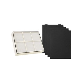 Nispira True HEPA Filter (Small) with 4 Pre-Carbon Filters Compatible with Whirlpool Whispure Air Purifier Models AP150, AP250, AP25030K, APR25530L, APR25130L; Compared to Part # 1183051 1183051K