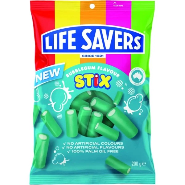 Life Savers Bubblegum Stix 200g