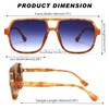 GLARDEFE Oversized Aviator Sunglasses for Women Men - Retro 70s