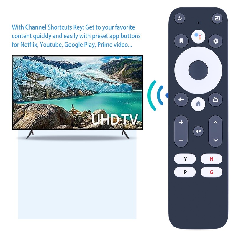 TCNOUMT Smart TV Replacement Voice Remote Control Compatible for MECOOL