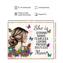 Gifts for Mom Wall Art & Decor - My Mom Sign - Unique Happy Mother's Day Gifts - Inspirational Wall Decor - Positive quotes Wall Art - Family Wall Art - First Mother Day Gifts - My Mom Gifts for Women