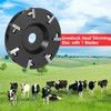 VISLONE Zinc Alloy Livestock Hoof Trimming Disc Plate With 7