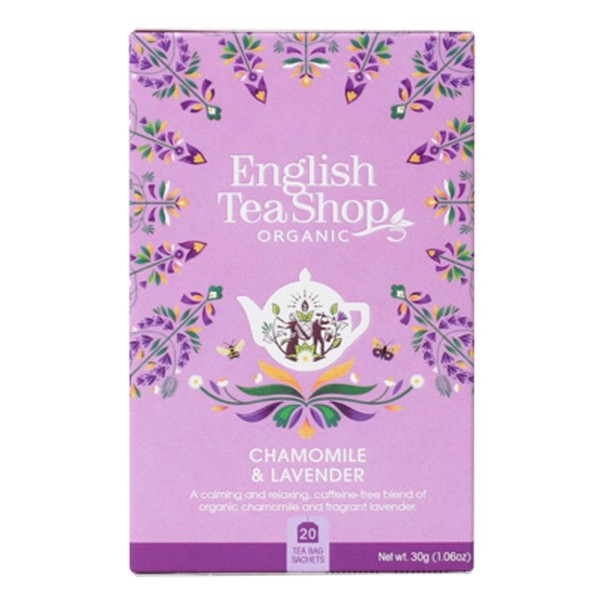 English Tea Shop 20 Organic Chamomile Lavender Teabags