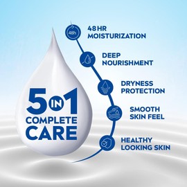 NIVEA Nourishing Body Milk Richly Caring Lotion 48 Hour Deep Moisture for Very Dry Skin – Almond Oil + Deep Moisture Serum – Fast-Absorbing, Non-Greasy Rich Cream 400ml, Pack of 2