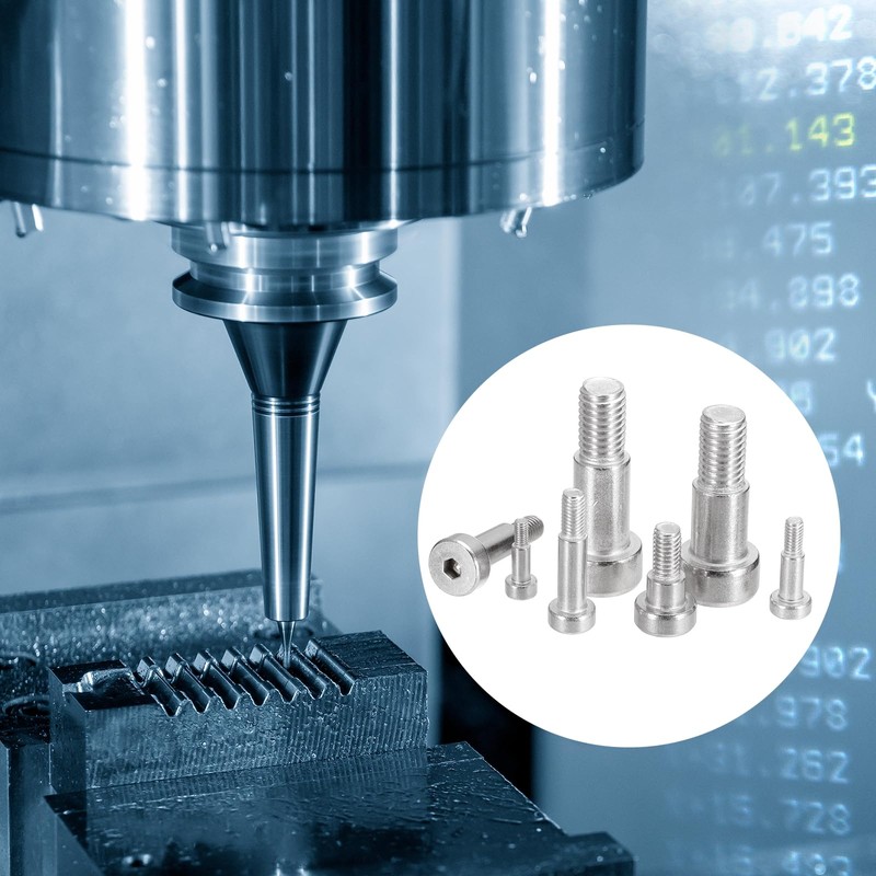 sourcing map 4 Pcs 304 Stainless Steel Shoulder Bolt 8mm