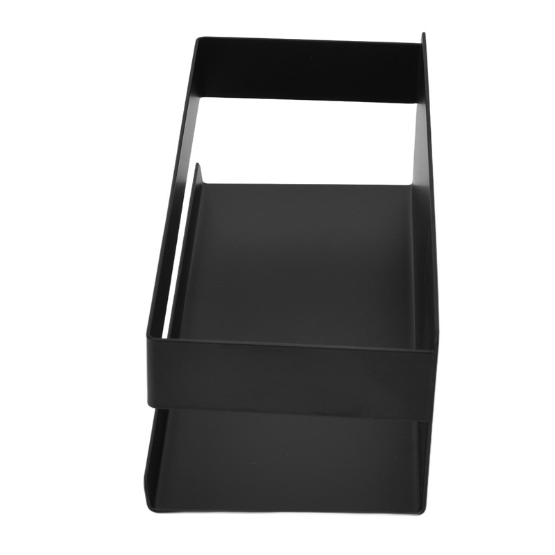 Single Tier Spice Rack 15kg Bearing Capacity Corrosion Resistant Black